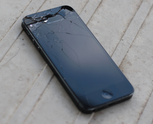 iPhone schermkapot