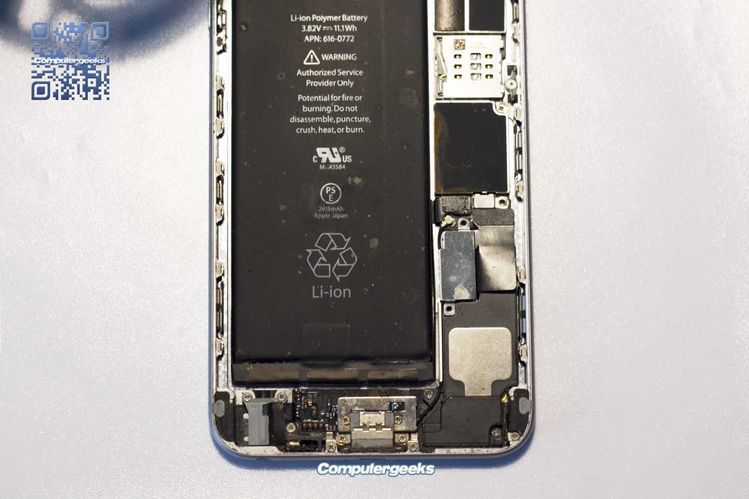iPhone 6 plus na in wc te zijn gevallen waterschade