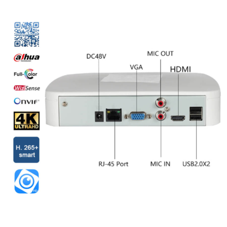 Dahua NVR4104-4KS2/L NVR4108-4KS2/L NVR4116-4KS2/L - Afbeelding 2