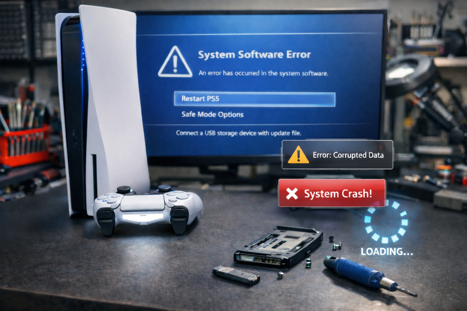 Playstation 5 software probleem IA Foto